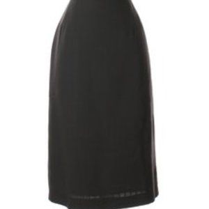 Giorgio Armani gray vintage wool pinstripe midi skirt 6